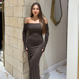 Abito Alisa 13351-MARRONE