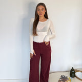 Pantalone Billie 11395 - BORDEAUX