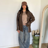 Camicia Leida 19228-MARRONE