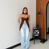 Top Jennie 12766 - MARRONE