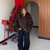 Pelliccia Zoe 66057-MARRONE