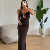 Abito Kira 12121- MARRONE