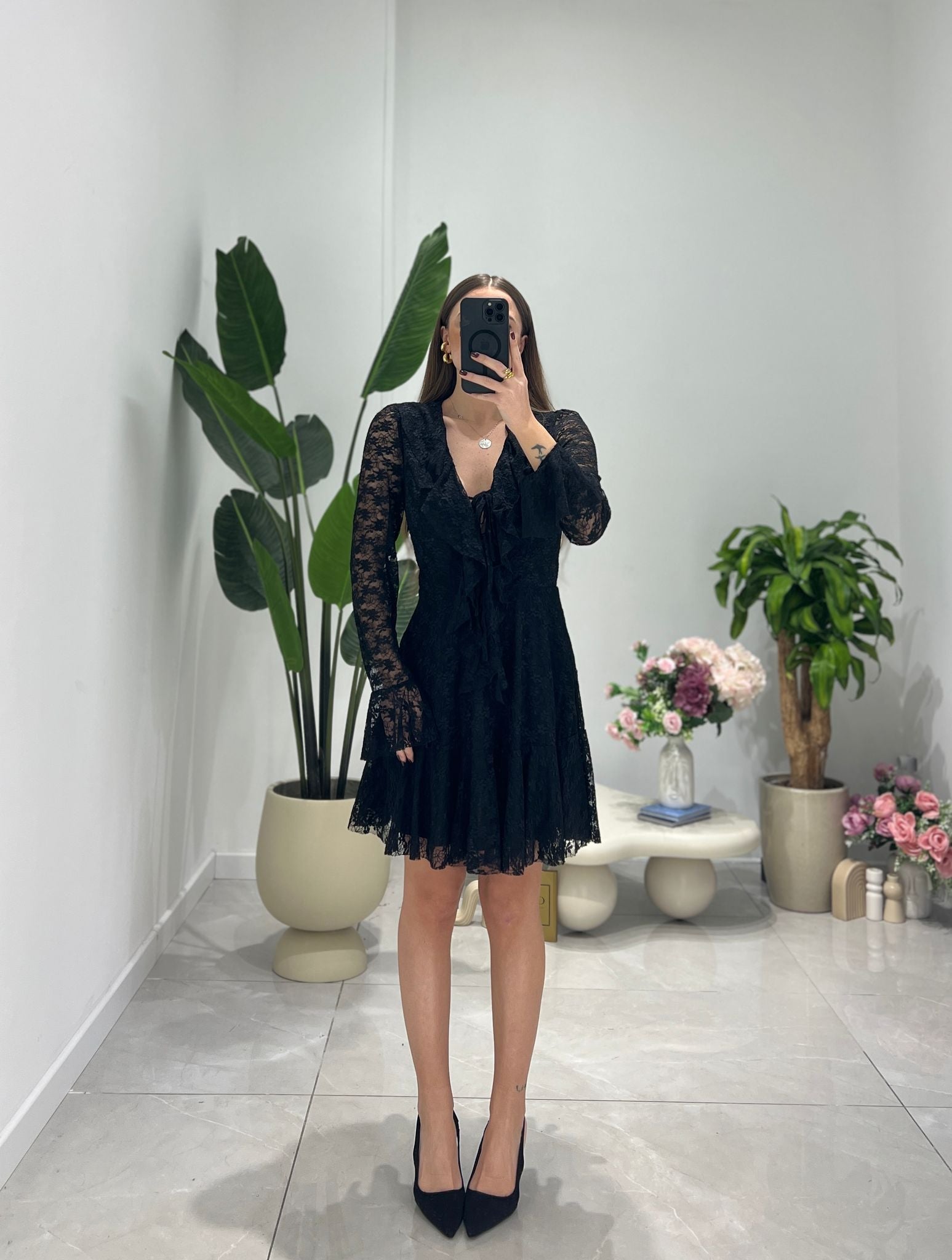 Abitino Eloisa FR - 671 - NERO - Frida Shop