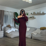 Abito Karyn 23320 (bordeaux) - Frida Shop