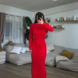 Abito Laila 11066 (rosso) - Frida Shop