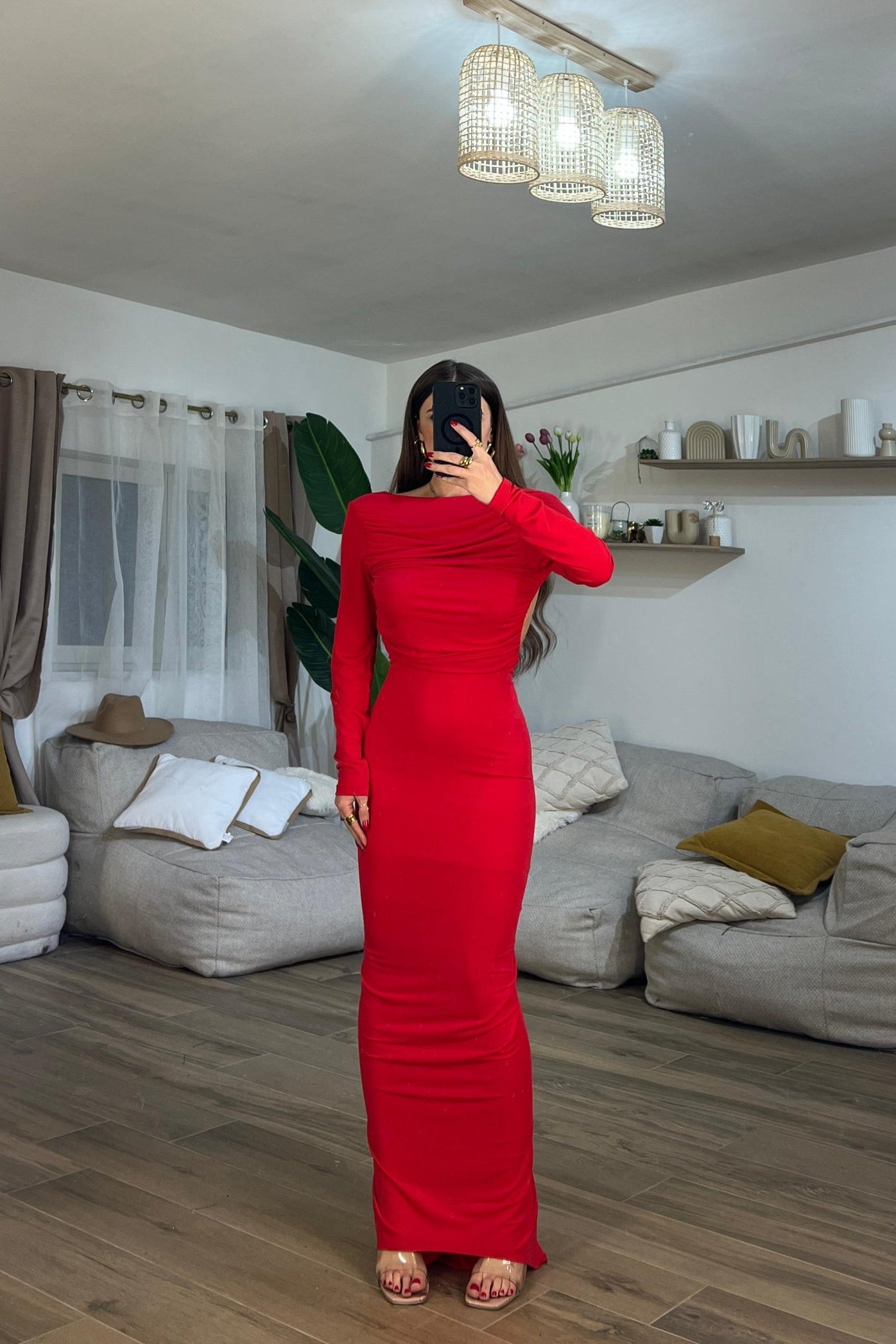 Abito Laila 11066 (rosso) - Frida Shop