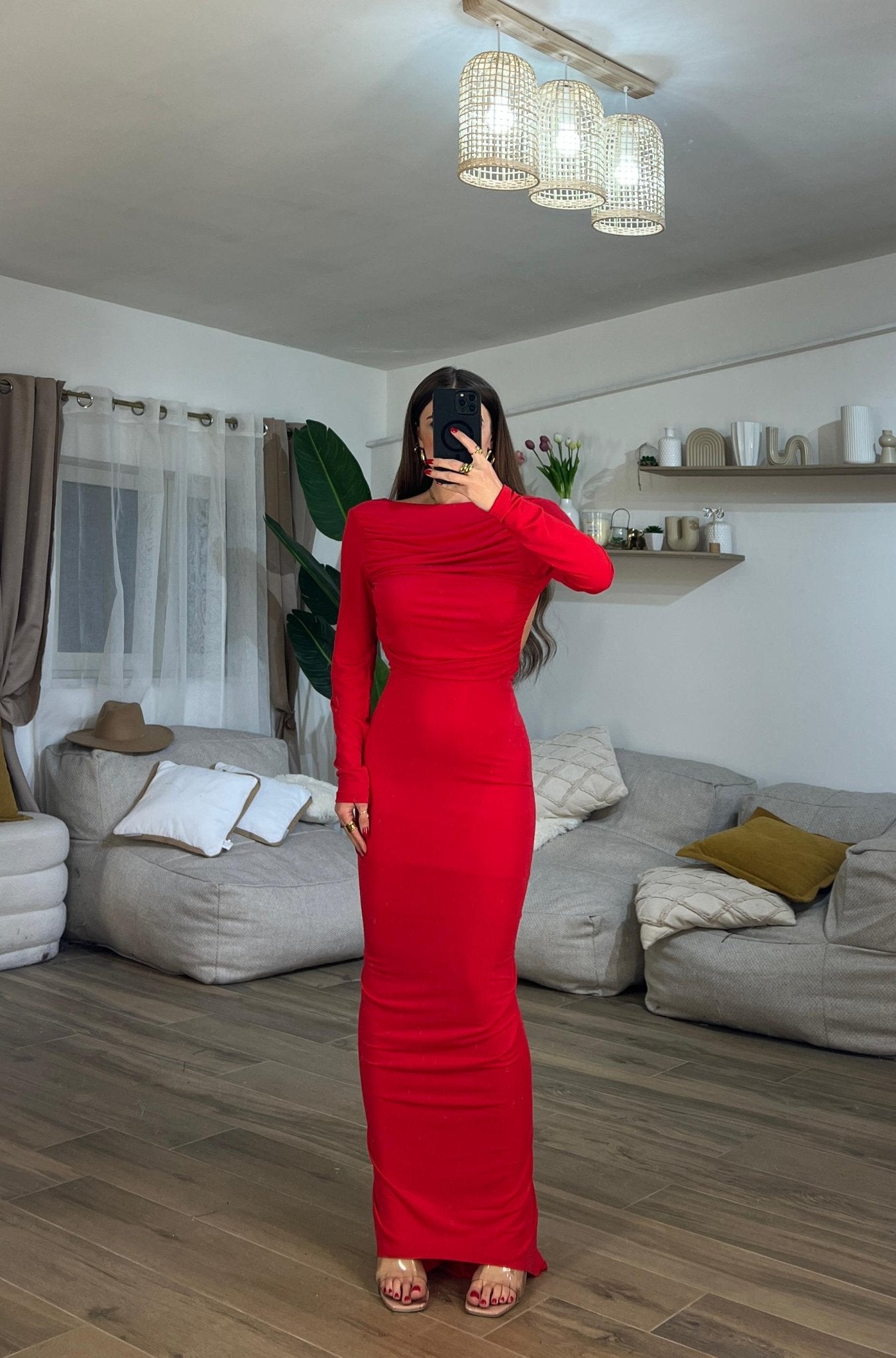 Abito Laila 11066 (rosso) - Frida Shop