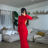 Abito Laila 11066 (rosso) - Frida Shop