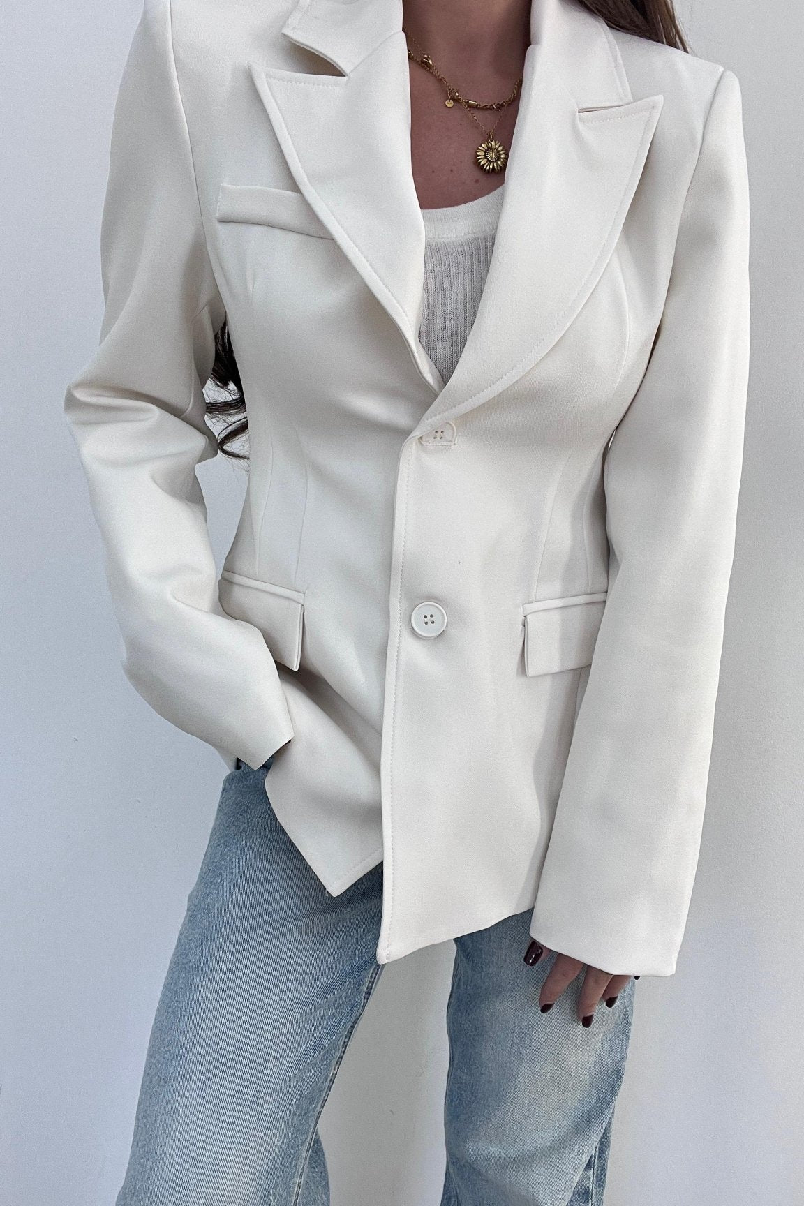 Blazer Mia 6399(panna) - Frida Shop