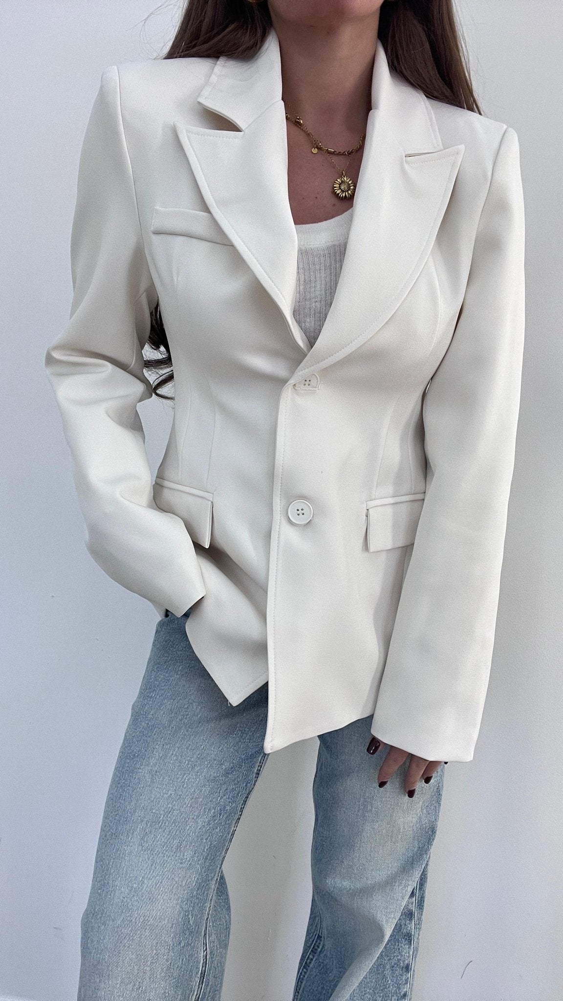 Blazer Mia 6399(panna) - Frida Shop