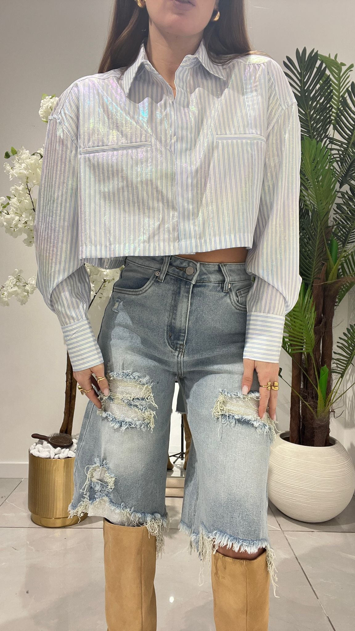 Camicia by Lumina 240314 (celeste) - Frida Shop