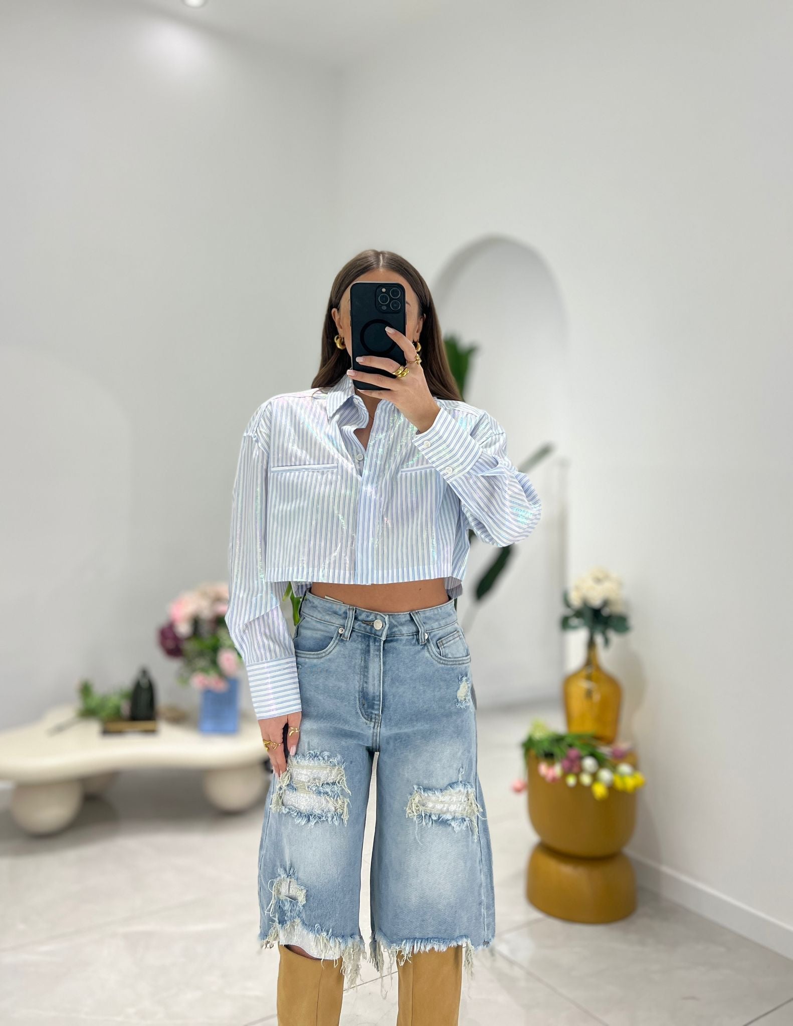 Camicia by Lumina 240314 (celeste) - Frida Shop