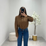 Camicia by Lumina 240399 (marrone) - Frida Shop