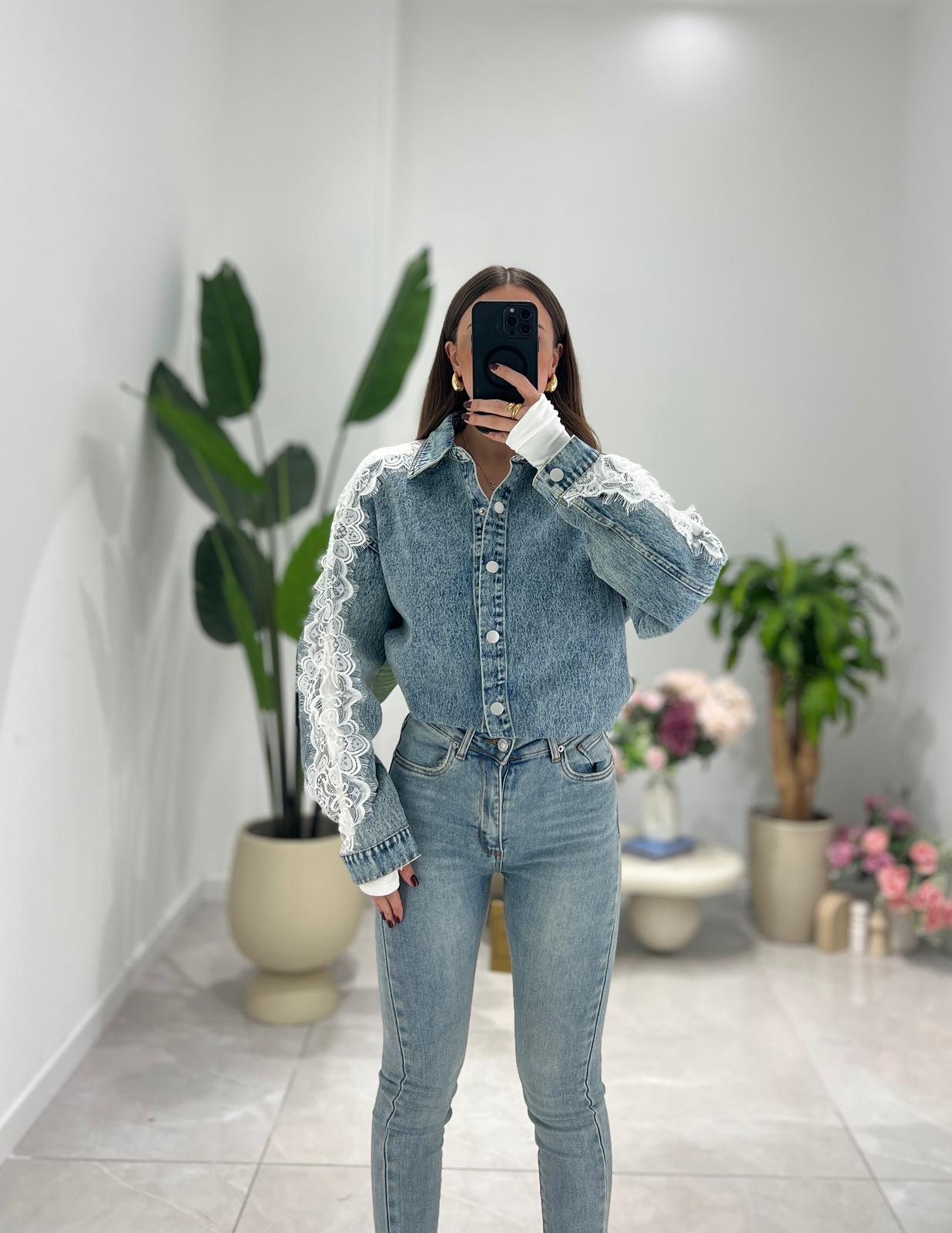 Camicia Greta FR - 127100 - DENIM - Frida Shop