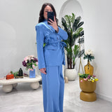 Coordinato Lien VTGC32 (celeste) - Frida Shop