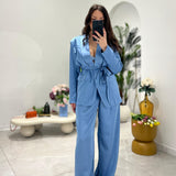 Coordinato Lien VTGC32 (celeste) - Frida Shop