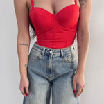 Corpetto Alyssa 9005 (rosso) - Frida Shop