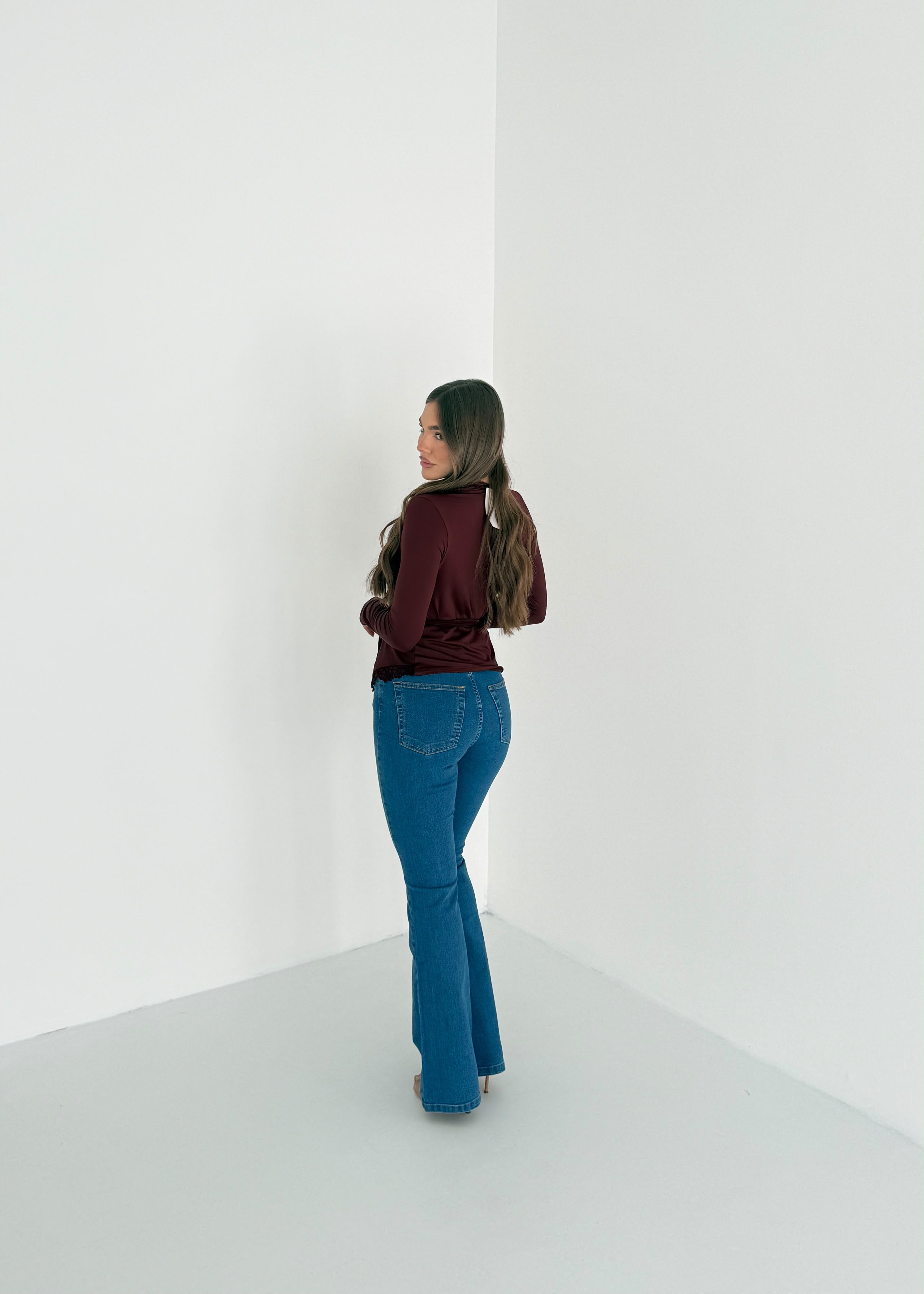 Maglia INCROCIATINA Jacie 15165 - BORDEAUX