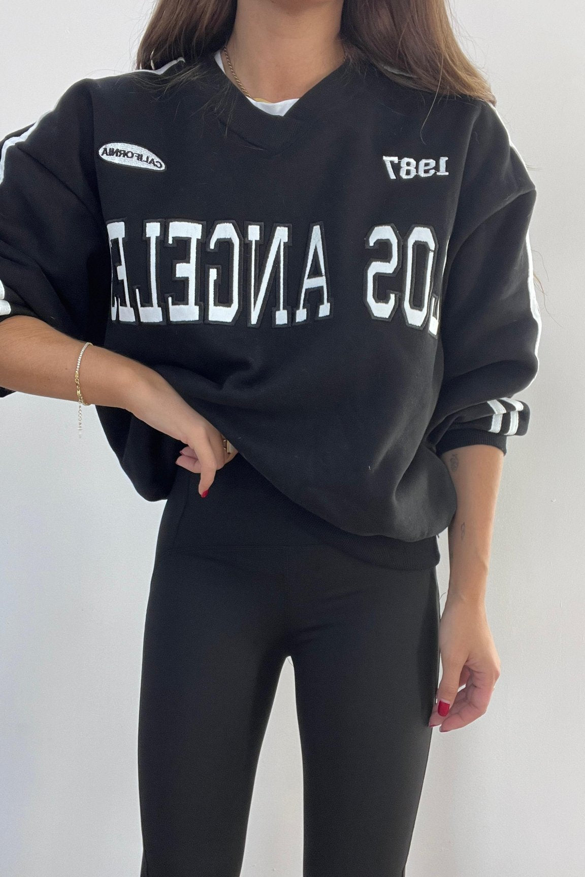 Felpa OldSchool 60853(nero) - Frida Shop