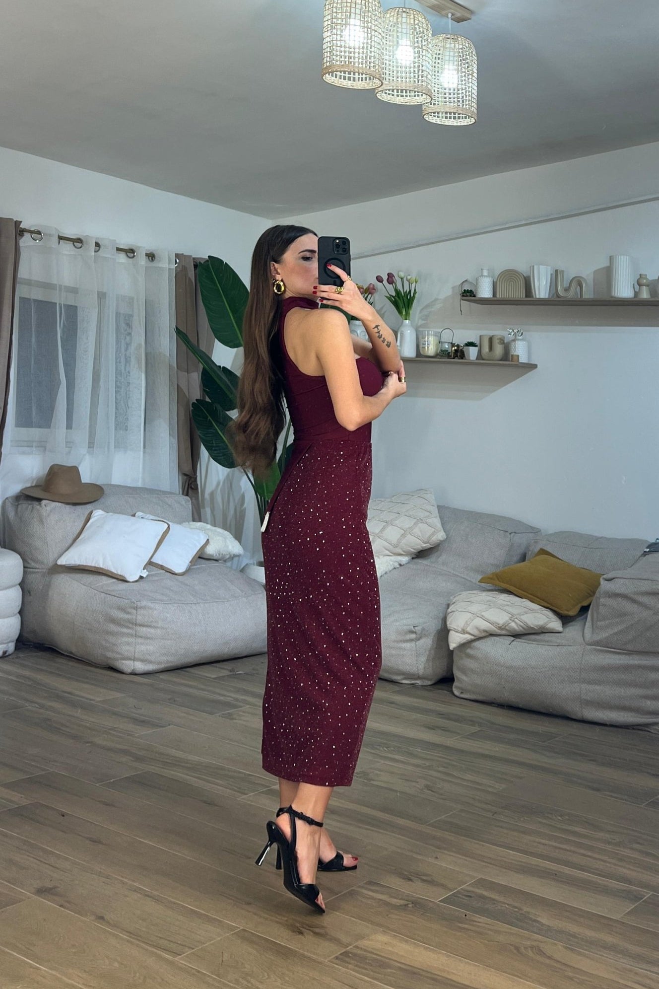 Gonna Amanda 15610 (bordeaux) - Frida Shop