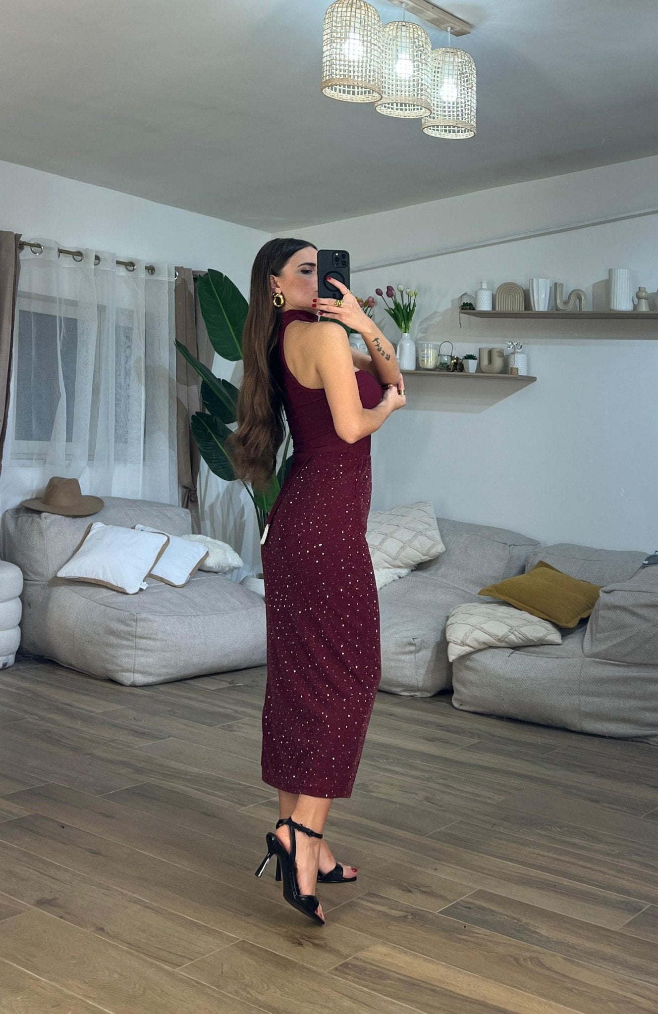 Gonna Amanda 15610 (bordeaux) - Frida Shop