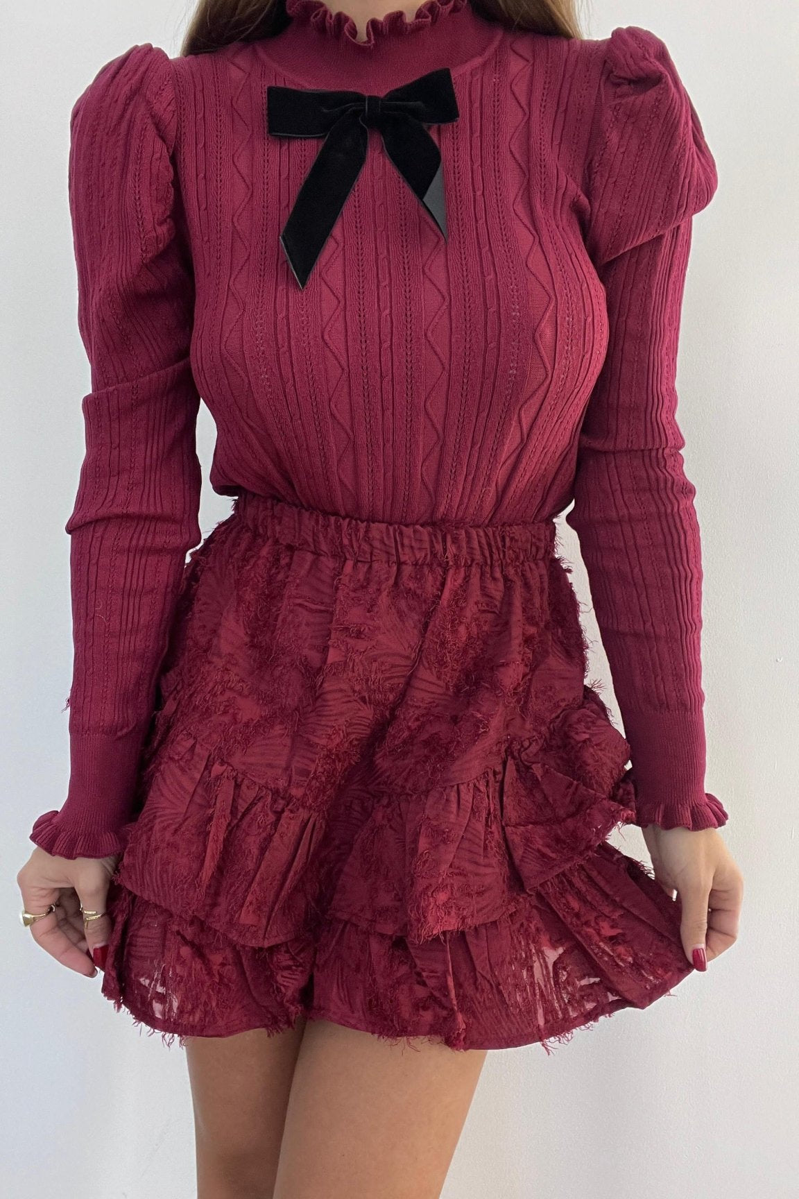 Gonna/Shorts Sofia 3605(bordeaux) - Frida Shop