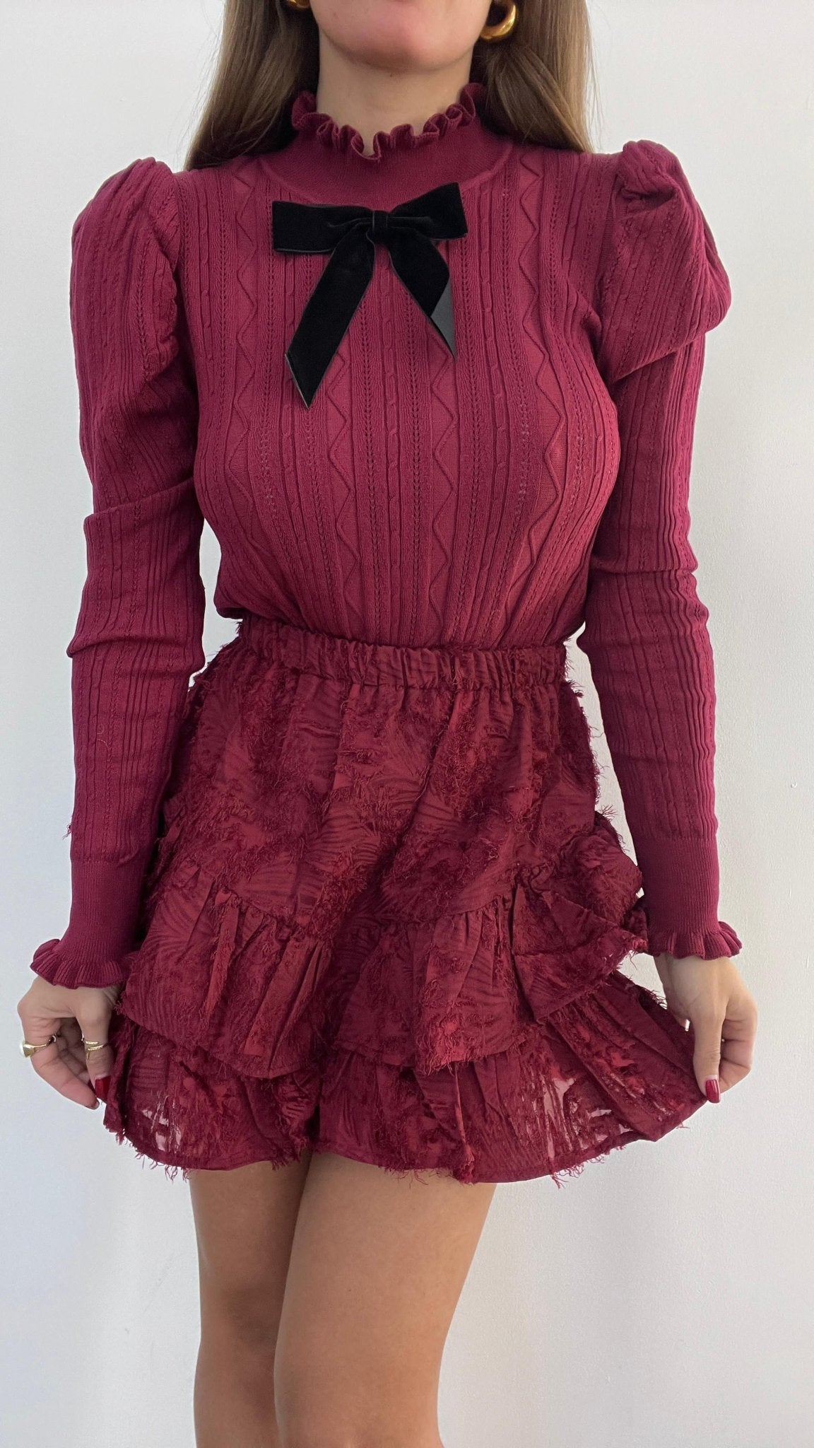 Gonna/Shorts Sofia 3605(bordeaux) - Frida Shop