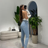 Jeans Anastacia 8251 (Denim chiaro) - Frida Shop