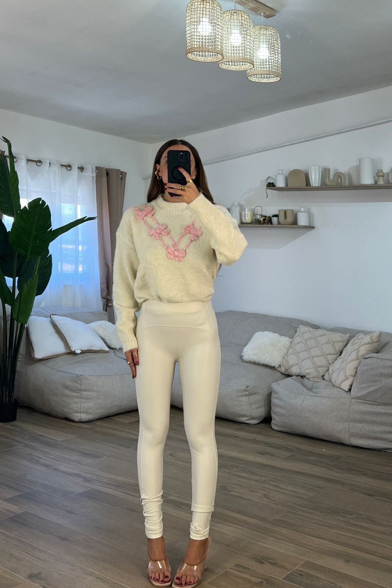 Leggings Dalila 6856 (panna) - Frida Shop