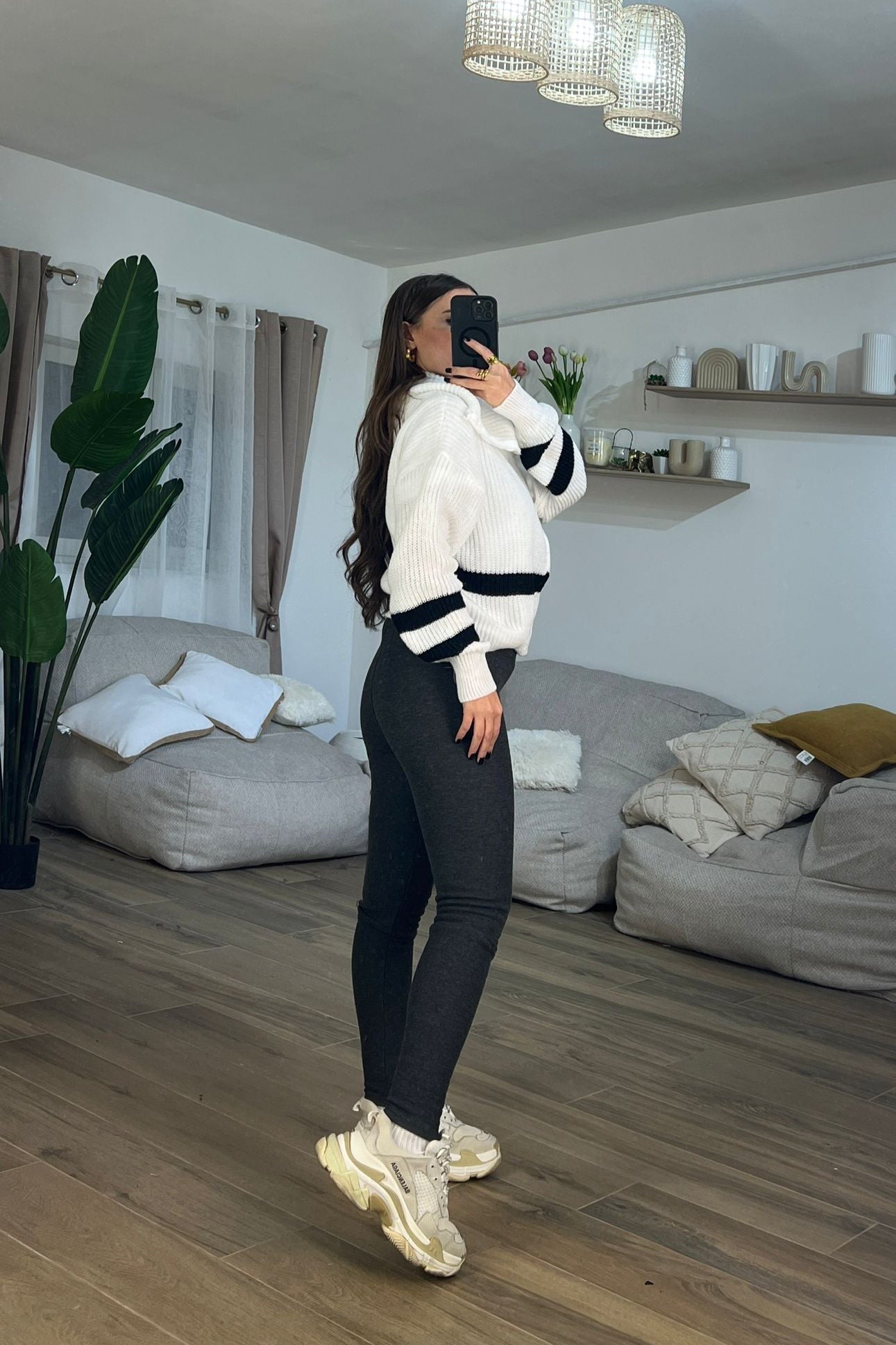 Leggings Kaori 60894 (grigio scuro) - Frida Shop