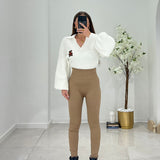 Leggings Kelsi XY06 (Beige) - Frida Shop