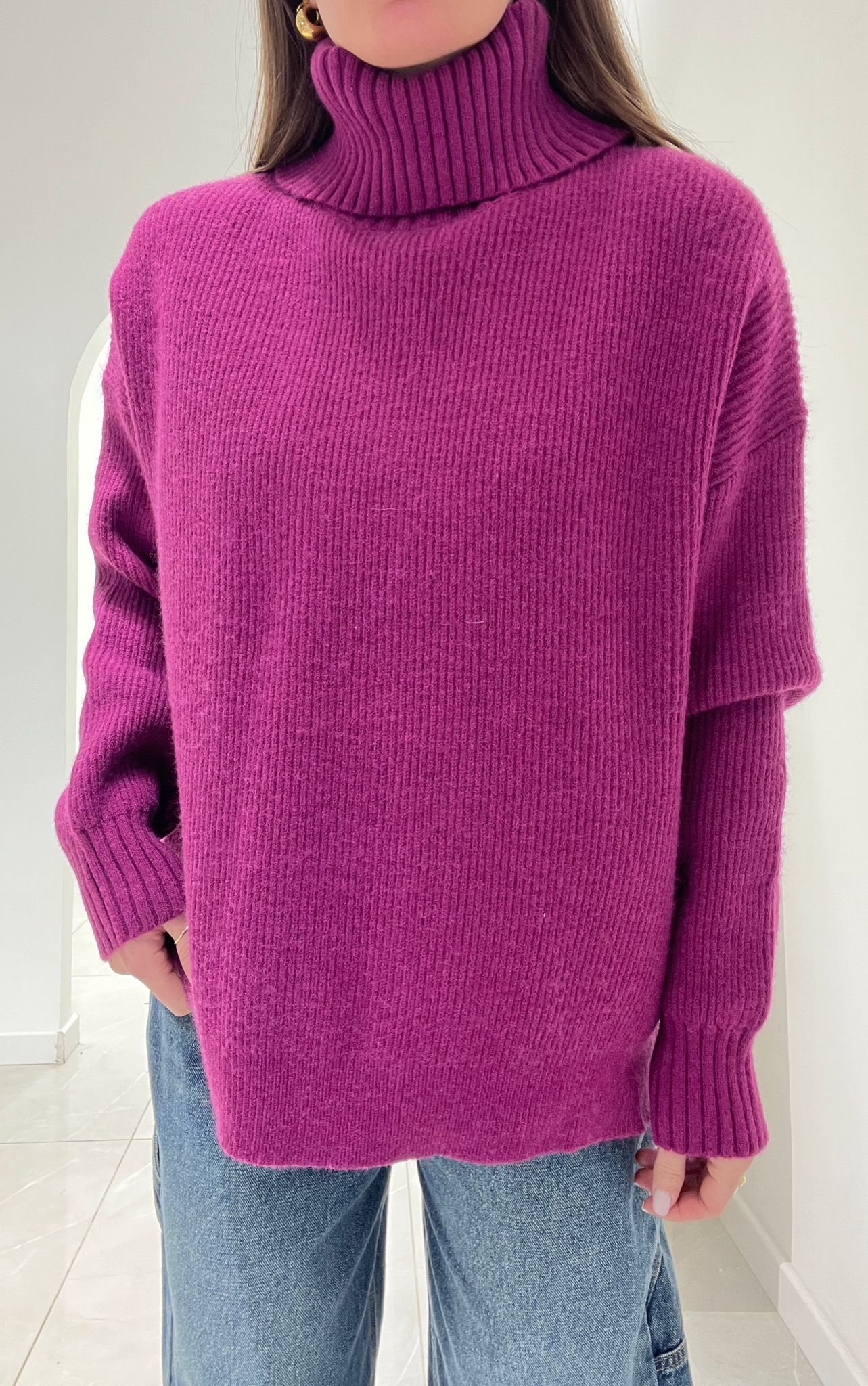 Maglione Clory 23023 (magenta) - Frida Shop