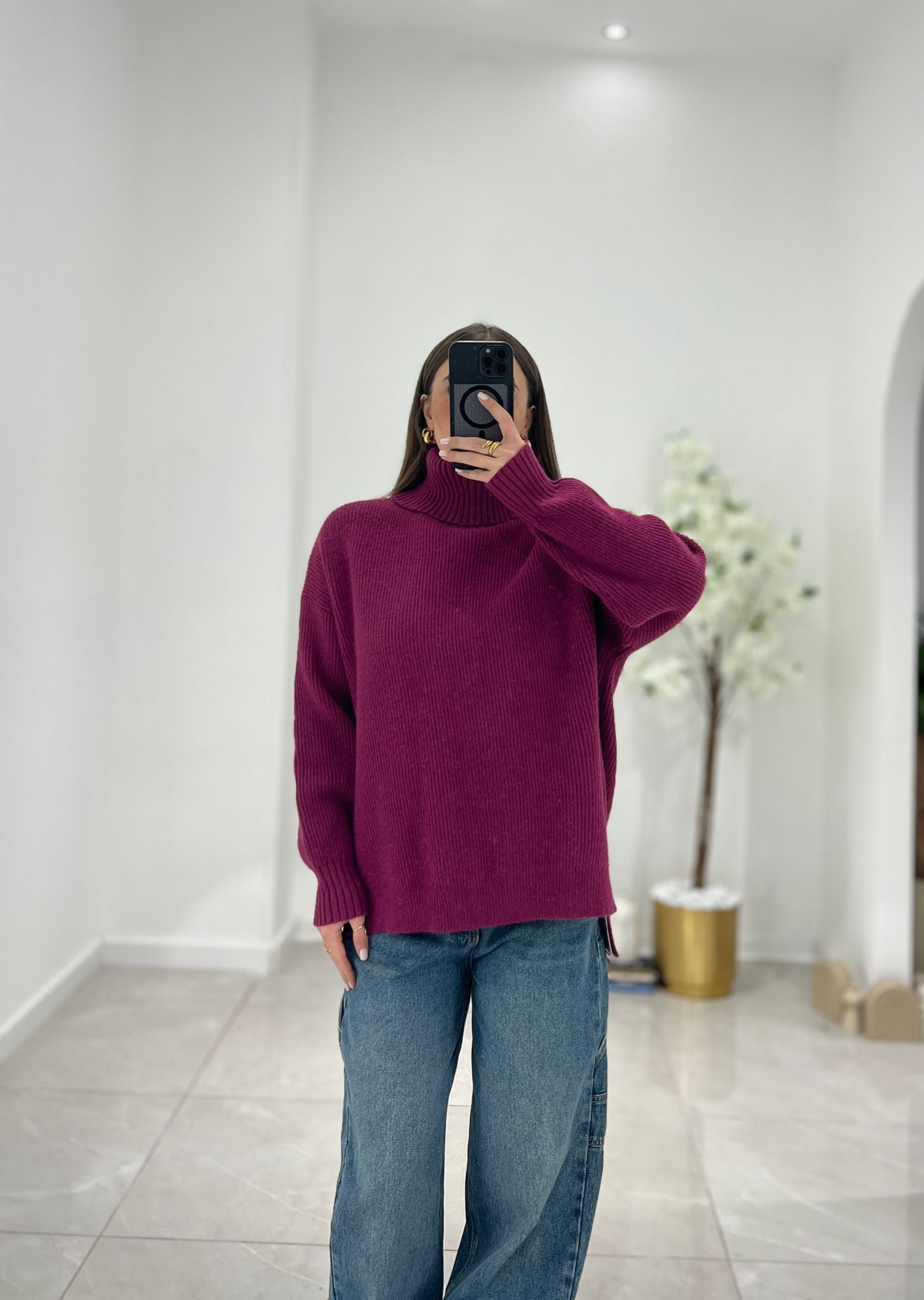 Maglione Clory 23023 (magenta) - Frida Shop