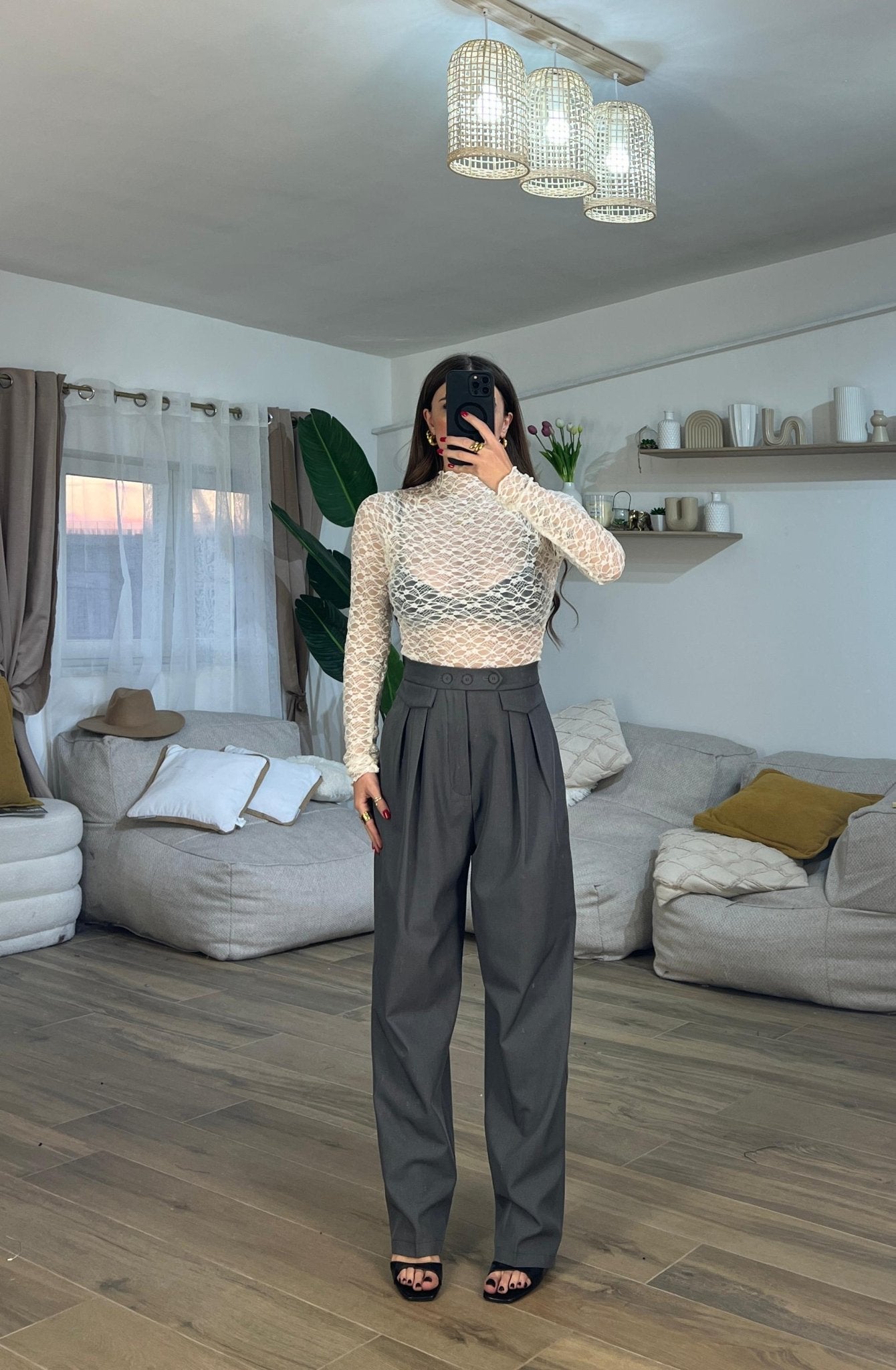 Pantalone Isabel 7329 (grigio) - Frida Shop