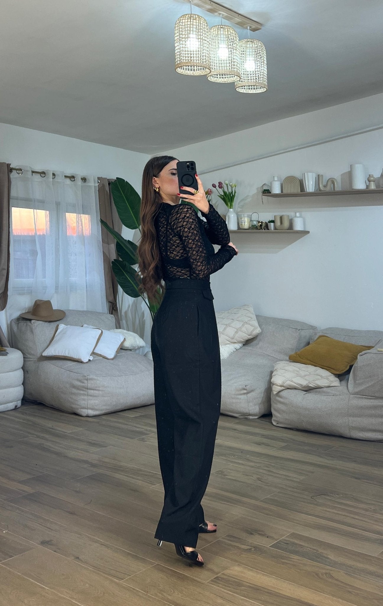 Pantalone Isabel 7329 (nero) - Frida Shop