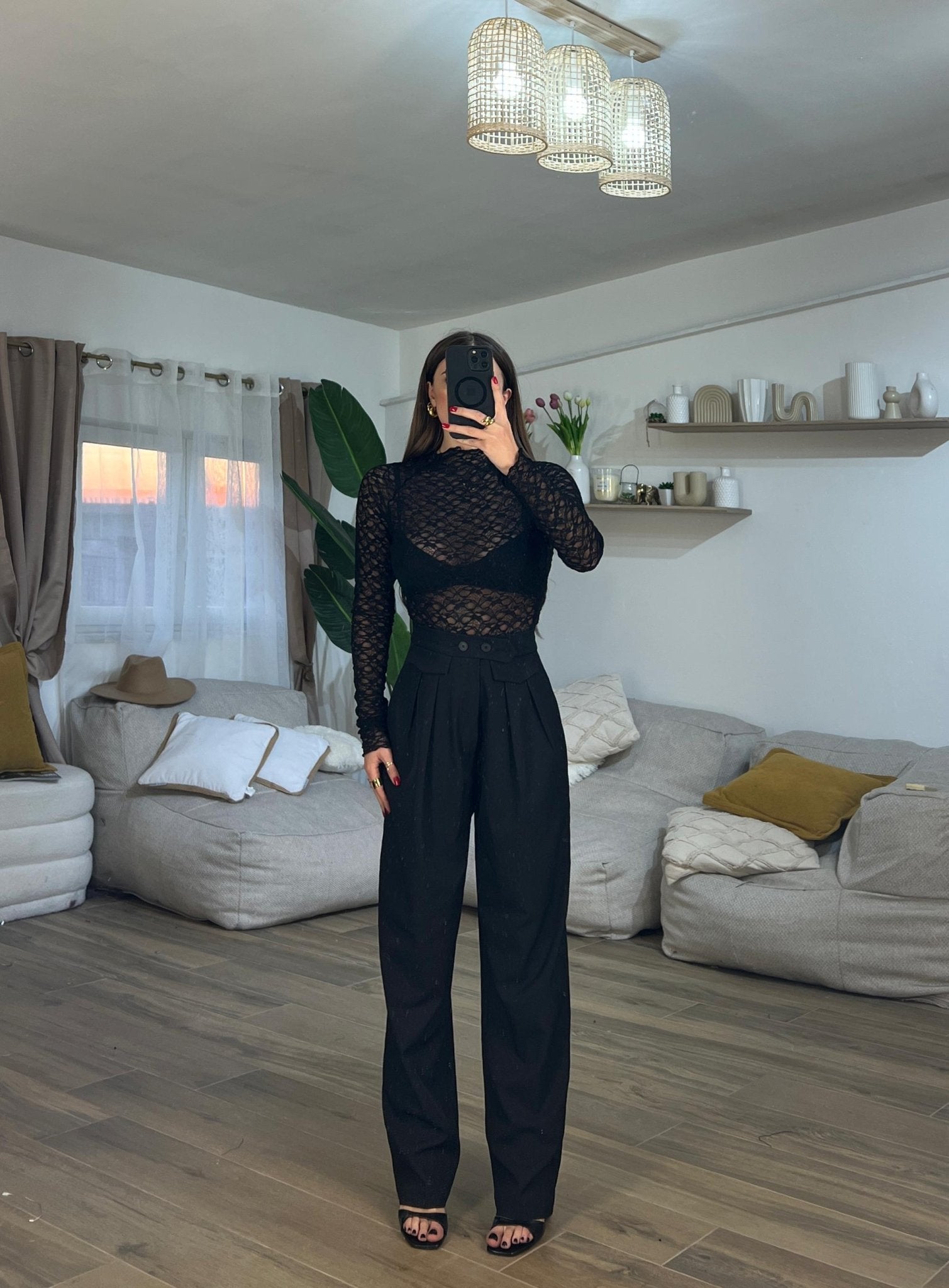 Pantalone Isabel 7329 (nero) - Frida Shop