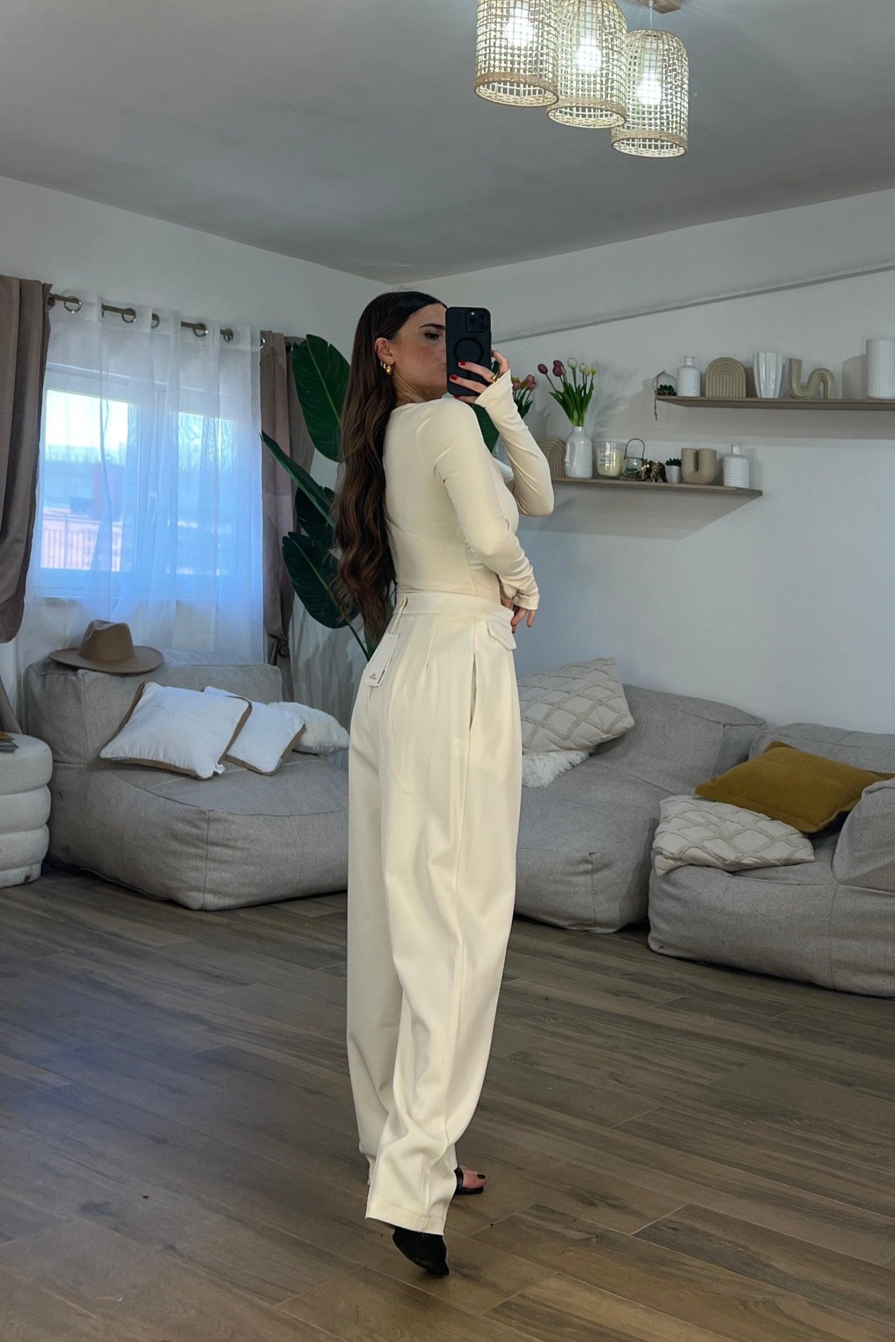 Pantalone Isabel 7329 (panna) - Frida Shop