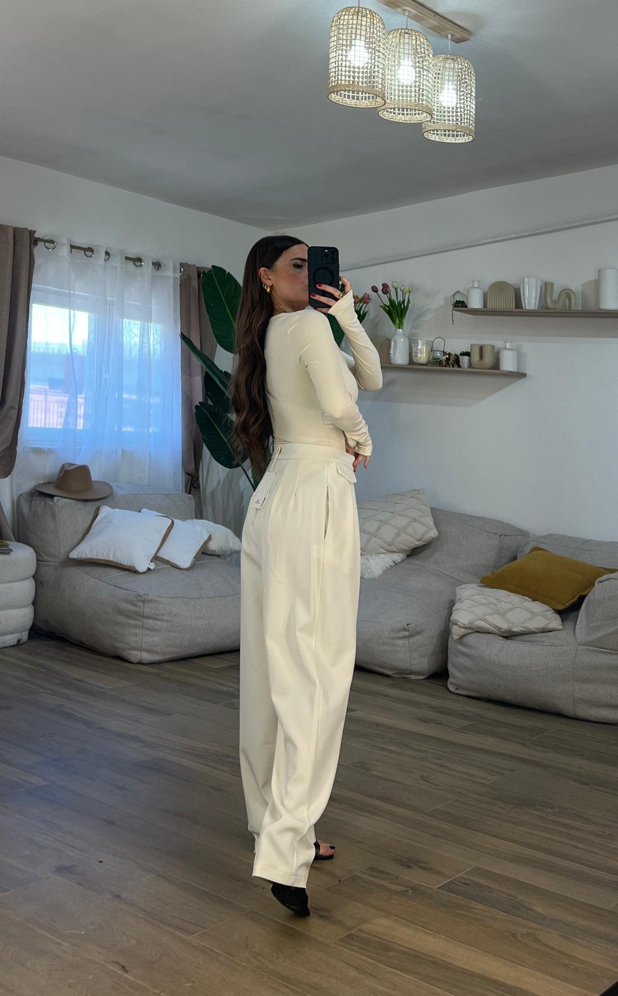 Pantalone Isabel 7329 (panna) - Frida Shop