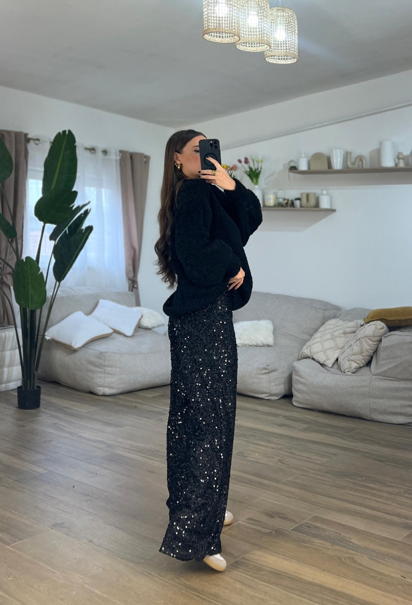 Pantalone Luxury 125361 (nero) - Frida Shop