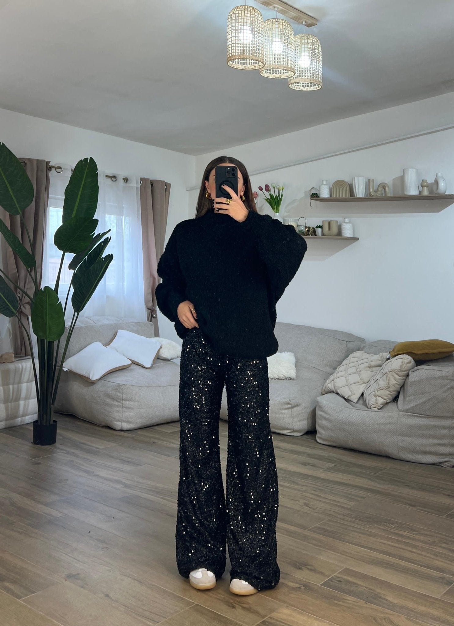 Pantalone Luxury 125361 (nero) - Frida Shop