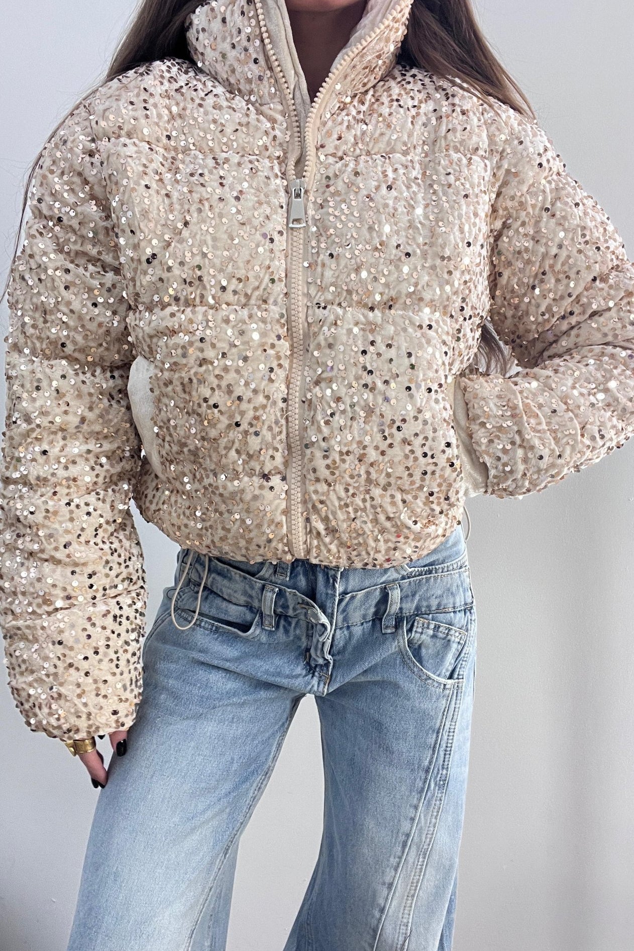 Piumino Doris 121 (oro) - Frida Shop