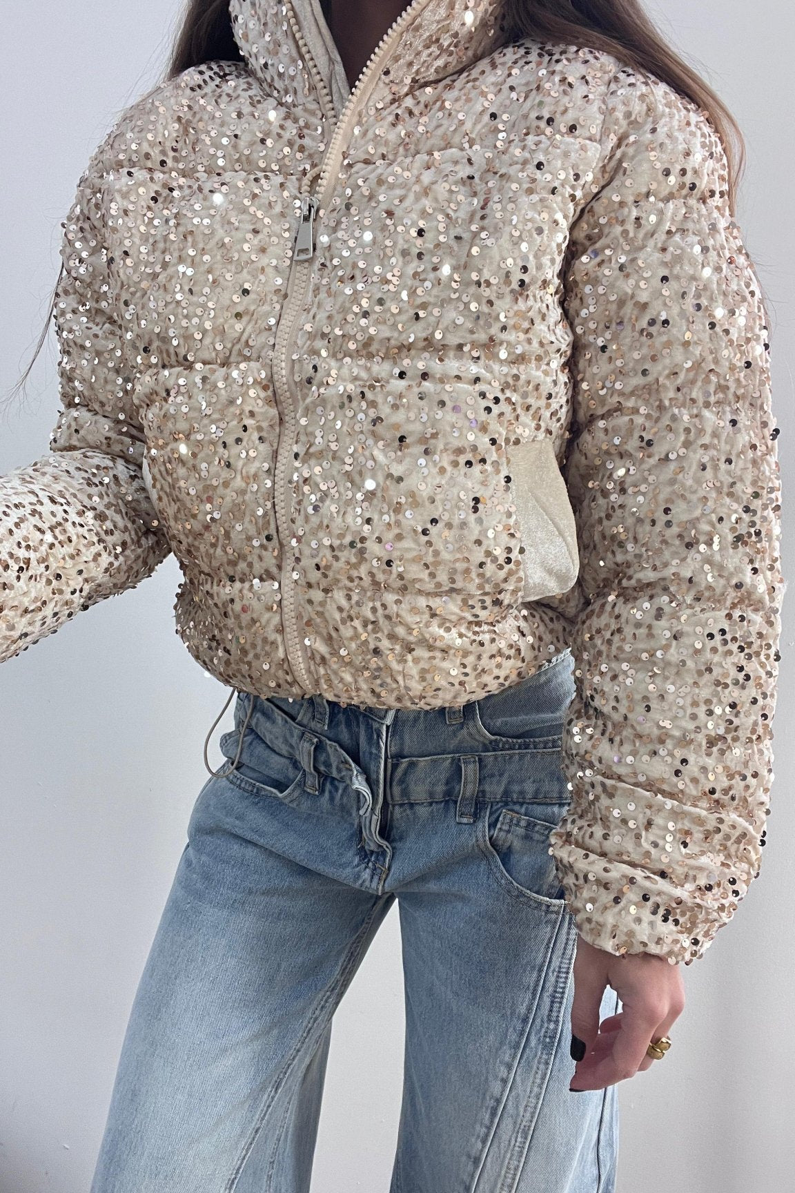 Piumino Doris 121 (oro) - Frida Shop