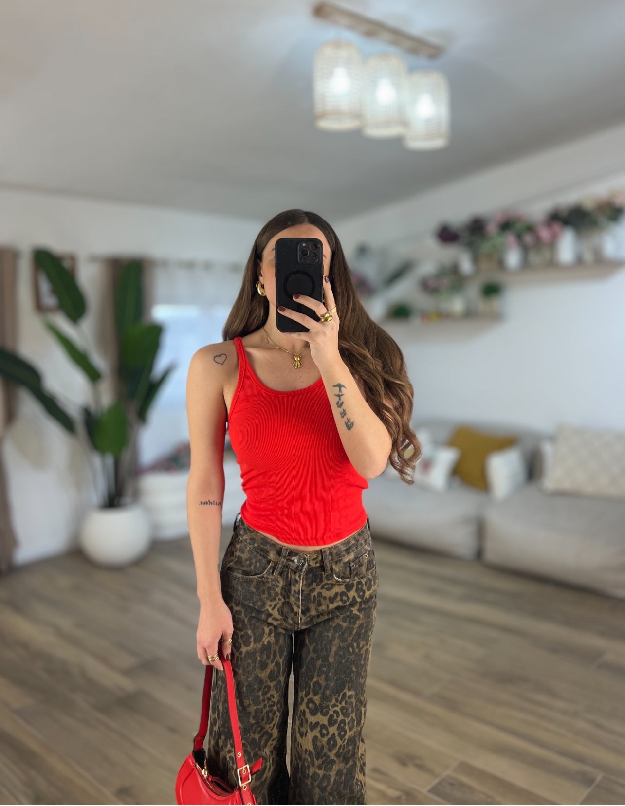 Top Lena 665 rosso - Frida Shop