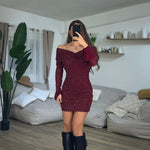 Vestitino Cinthya 23311 (Bordeaux) - Frida Shop