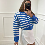 Cardigan a Righe Meraviglia 65256 - Frida Shop