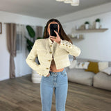 Giacca crop tweed Cynthia 2335 - Frida Shop