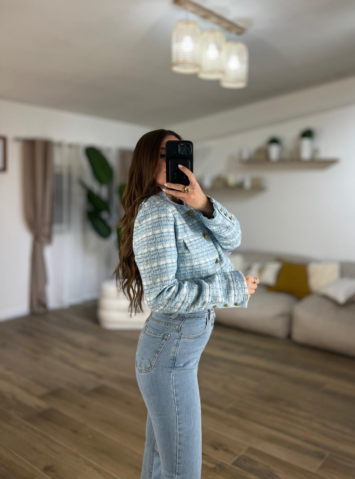 Giacca crop tweed Cynthia 2335 - Frida Shop