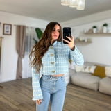 Giacca crop tweed Cynthia 2335 - Frida Shop